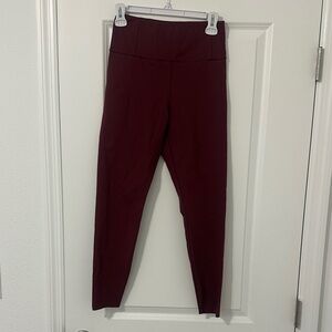 YITTY Maroon Booty-Scrunch Leggings